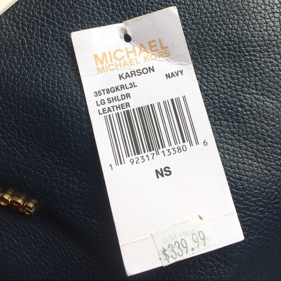 👜 Michael Kors Navy Blue Handbag 👜 - Picture 4 of 14